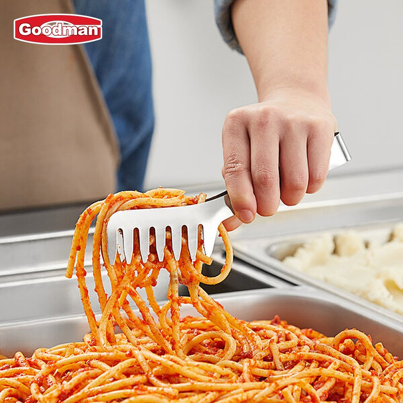 Kitchen Pasta Tongs 8" Stainless Steel Spaghetti Tongs