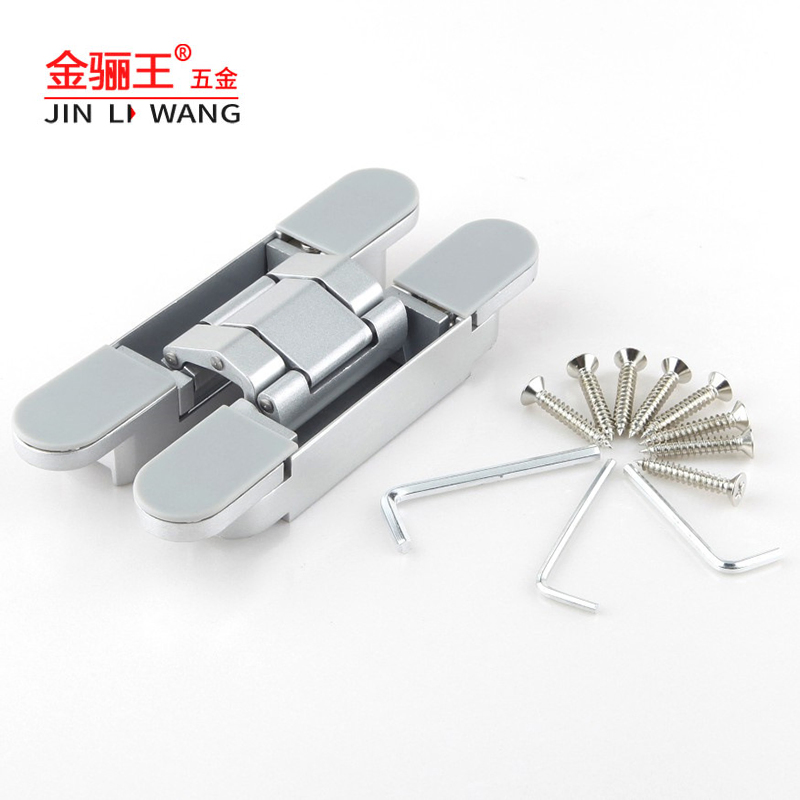 Door Hardware Parts 3D Concealed Hinge Zinc Alloy H Shaped Door Hinge
