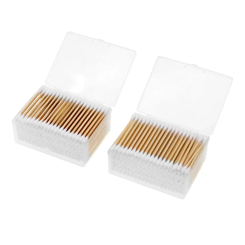High Quality Disposable Bamboo Stick Cotton Swabs for Industrial Cleaning