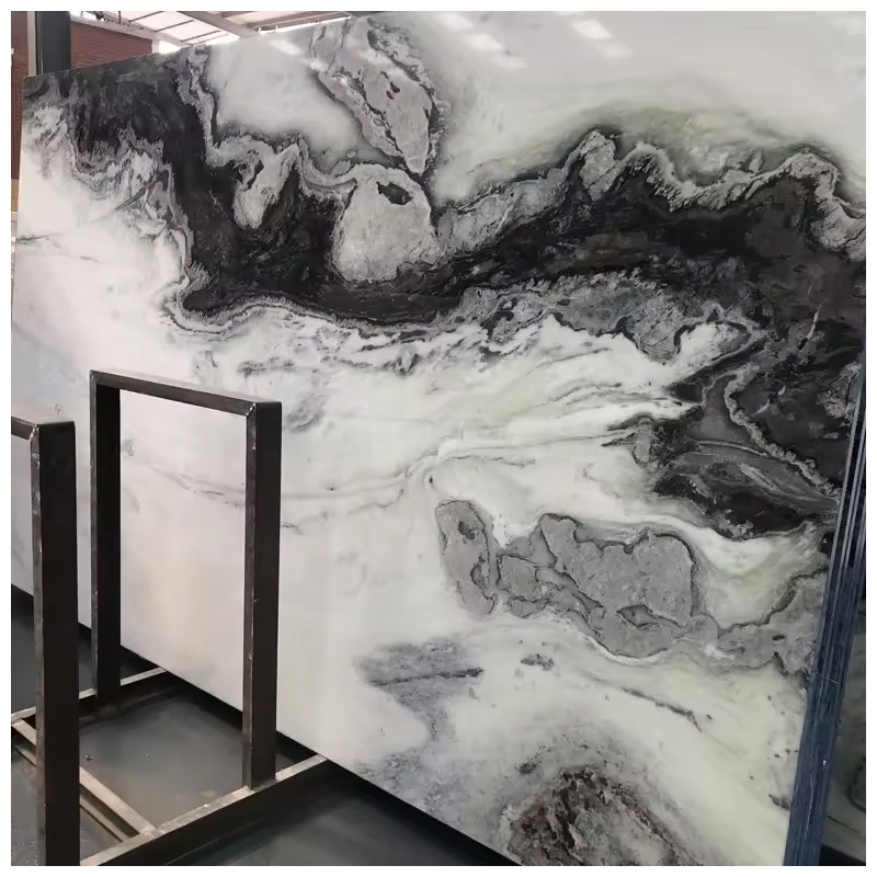 Brazilian Scandalous/Panda White Quartzite Slabs