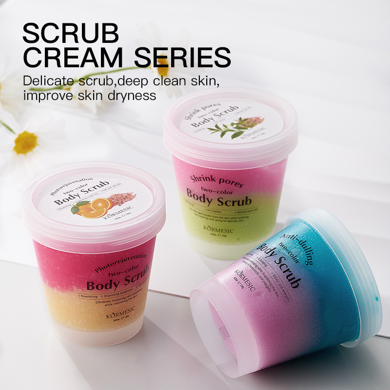 Revitalizing Two-Color Body Scrub for Deep Exfoliation and Smooth Skin