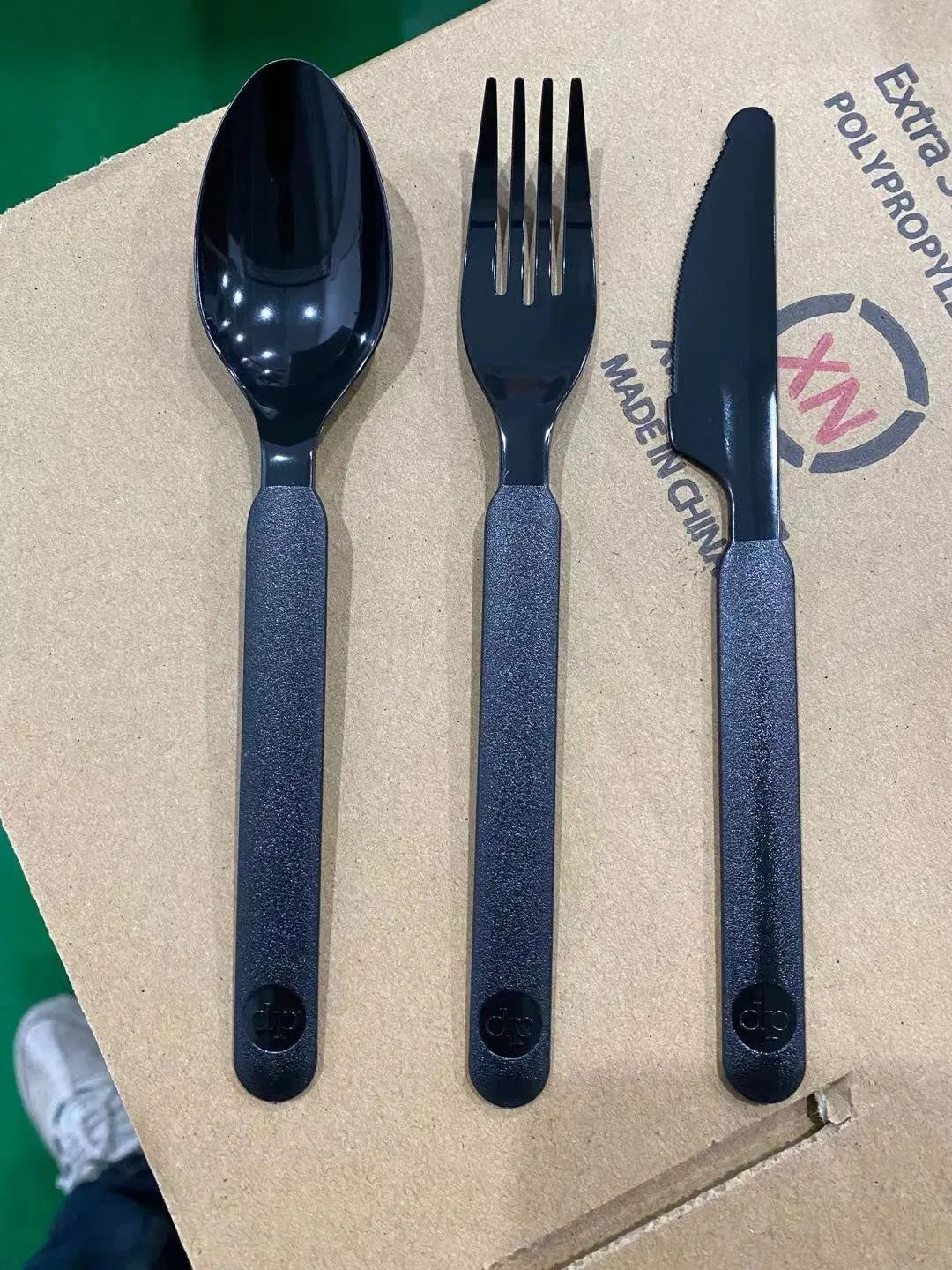 Heavy Weight PS Plastic Cutlery Kit - Knife, Fork, Teaspoon, Napkin
