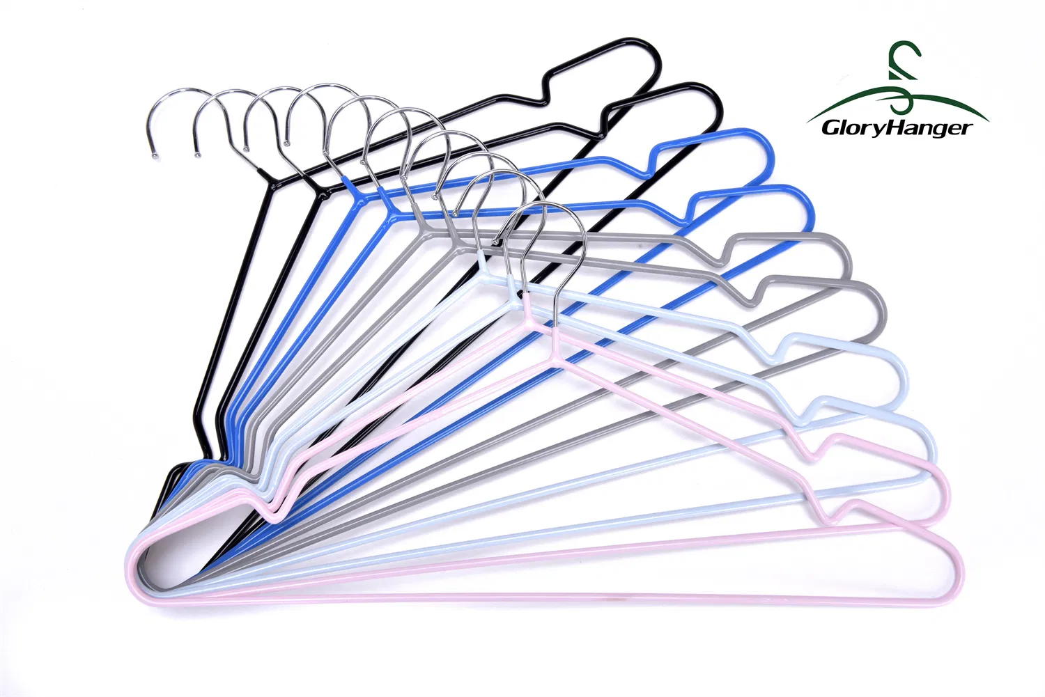 Hot Selling Saving Space Super Thin Metal Hanger with Notches Magic Pants Hangers Space Saving