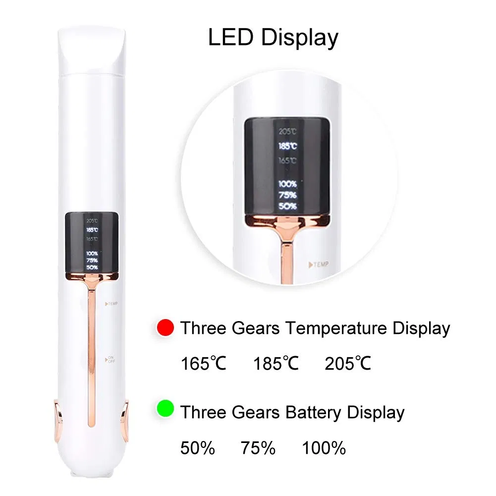 Rechargeable Cordless Hair Straightener Flat Iron