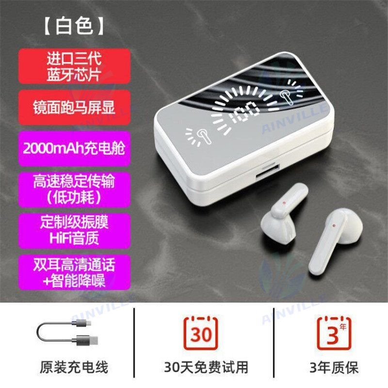 Беспроводные наушники S20 с зеркальным дисплеем