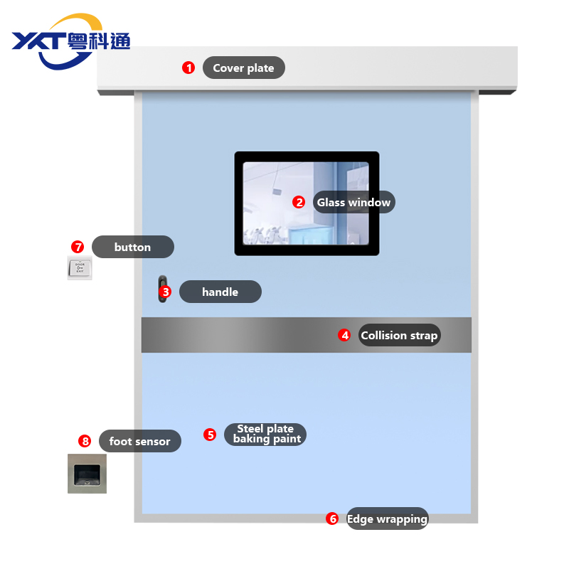 Medical Airtight Door Operating Room Electric Hospital Automatic Hermetic Sliding Door