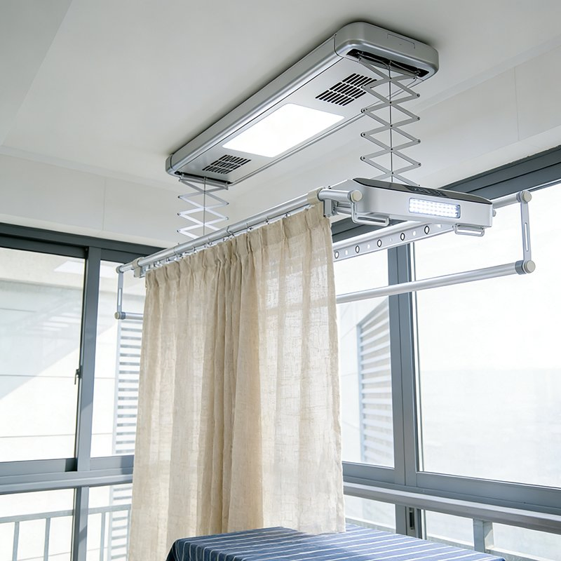 Smart Clothes Drying Rack Fully Automatic Elevating and Extending Smart Drying Rack
