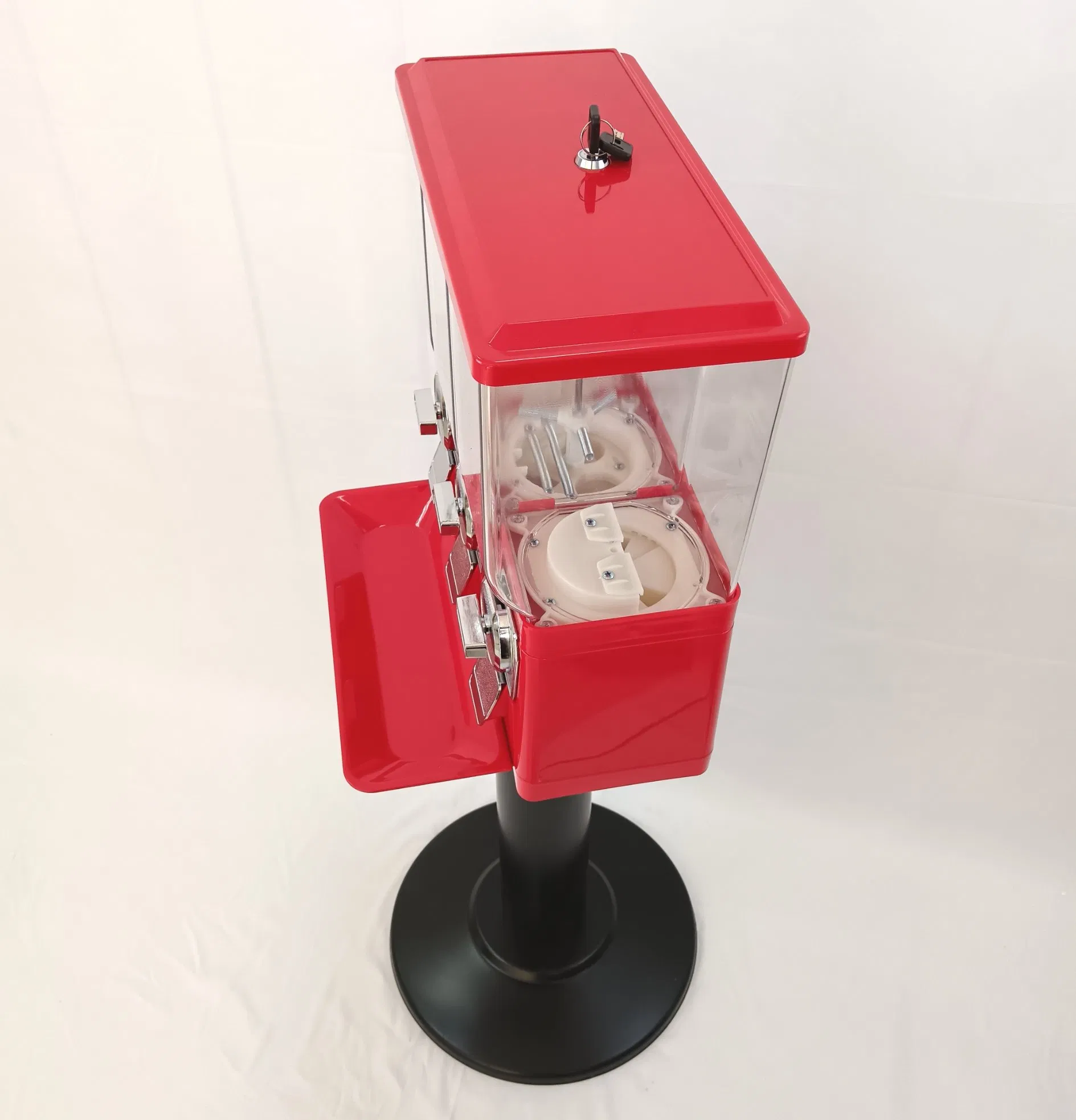 Ak19 Plastic Triple Vendor Gumball Bulk Candy Vending Machine