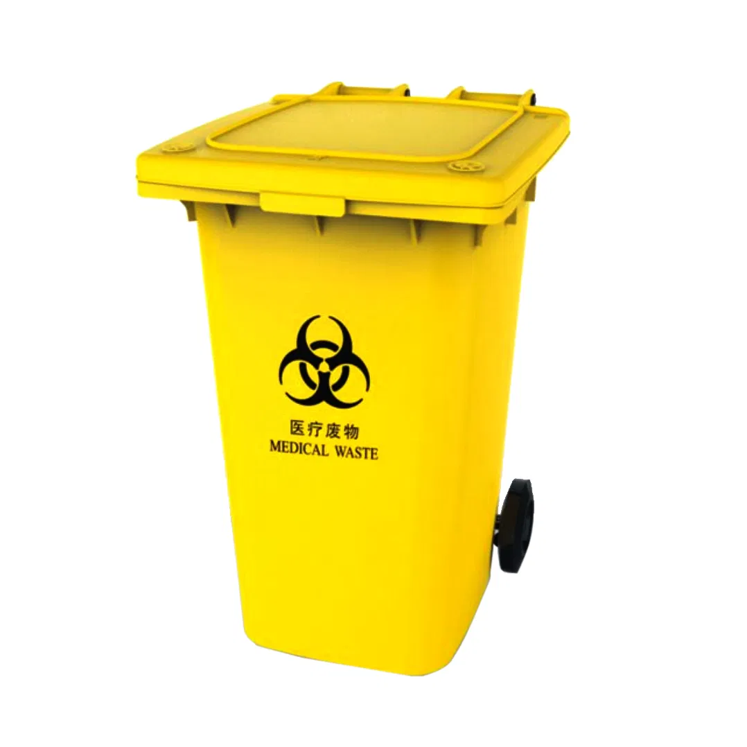 Пластиковый мусорный бак 120 л для улицы