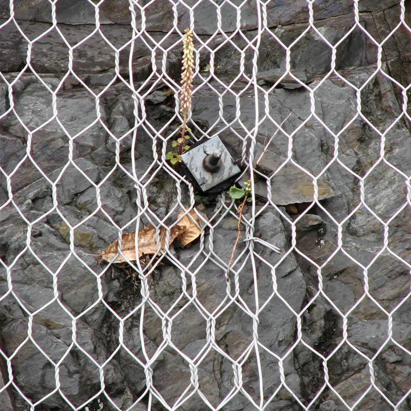 Drape Mesh System 80X100mm Double Twisted Woven Wire Mesh Rockfall Protection Hexagonal Netting for Slope Stabilizatio