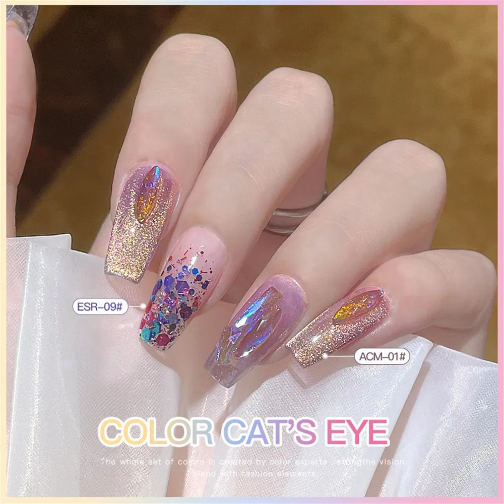 Acm New Suit Net Red Popular Transparent Color Cat′ S Eye Nail Polish Gel Nail Polish