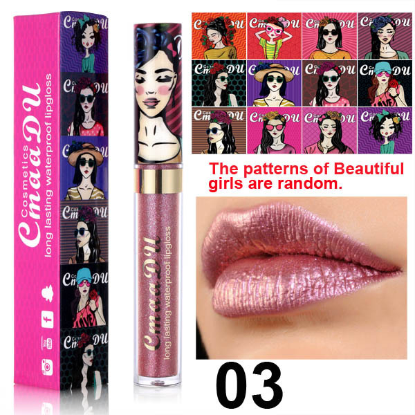 Hot Sale Makeup of Beatuful Girl Lip Gloss Liquid Lipstick