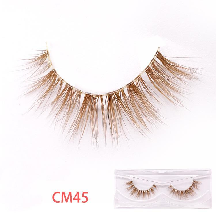 Wholesale Falsies Made in China Colored Real Mink Lashes