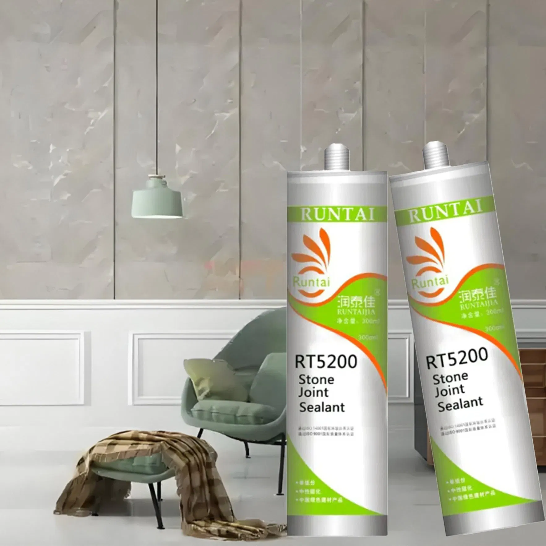 Runtai 300ml Weatherproof Silicone Sealant for Glass Window and Marble