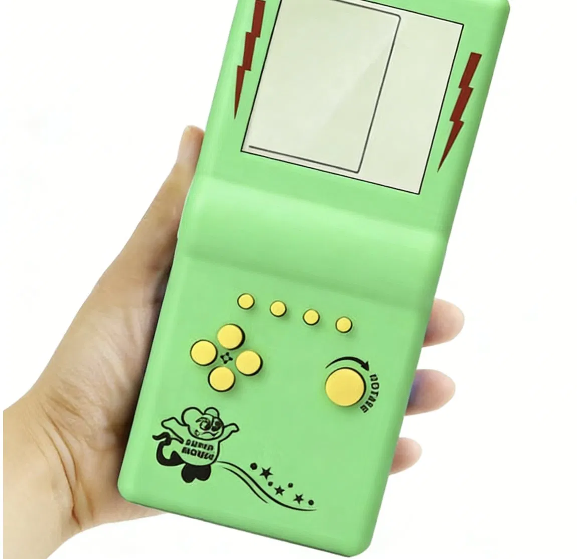 Детская игровая консоль с блоками, цветной экран