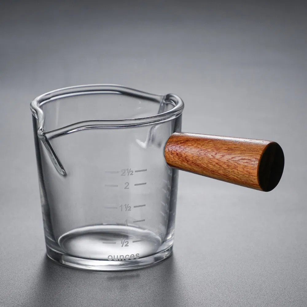 1400 Cc Wooden Glass Jug Beverage Serving Set