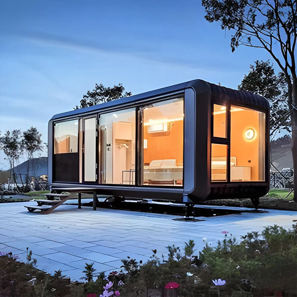 20/40FT Popular China Office Pod Prefabricated House Apple Cabin Custom Tiny House Apple Cabin