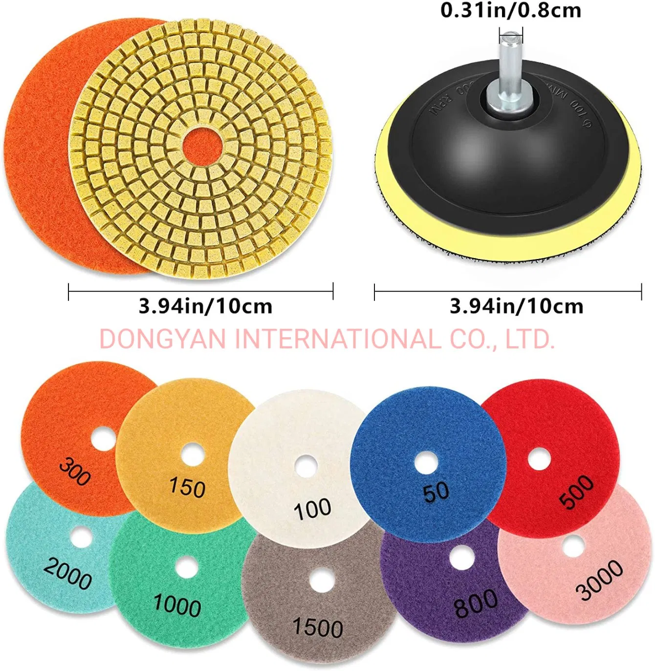 4" Diamond Flexible Polishing Pads