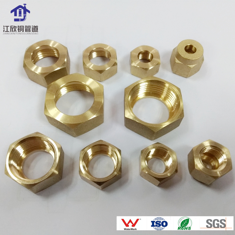 Brass Nut Lead Free Thread Fitting Machine Part Pipe Connection