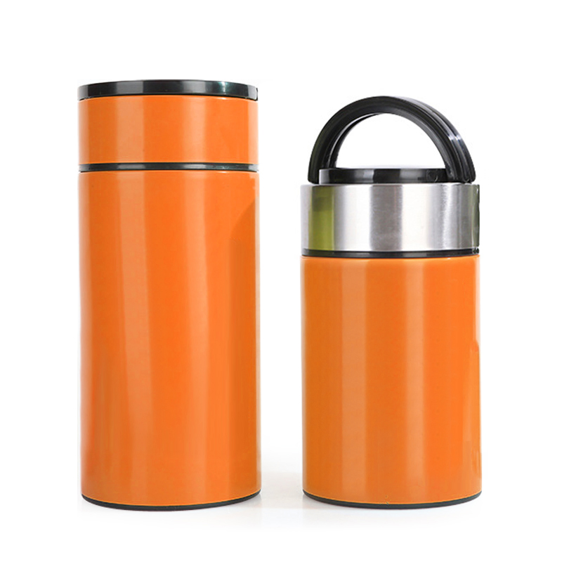 Customized Stainless Steel Insulated Lunch Boxes Vacuum Food Jar with Handle