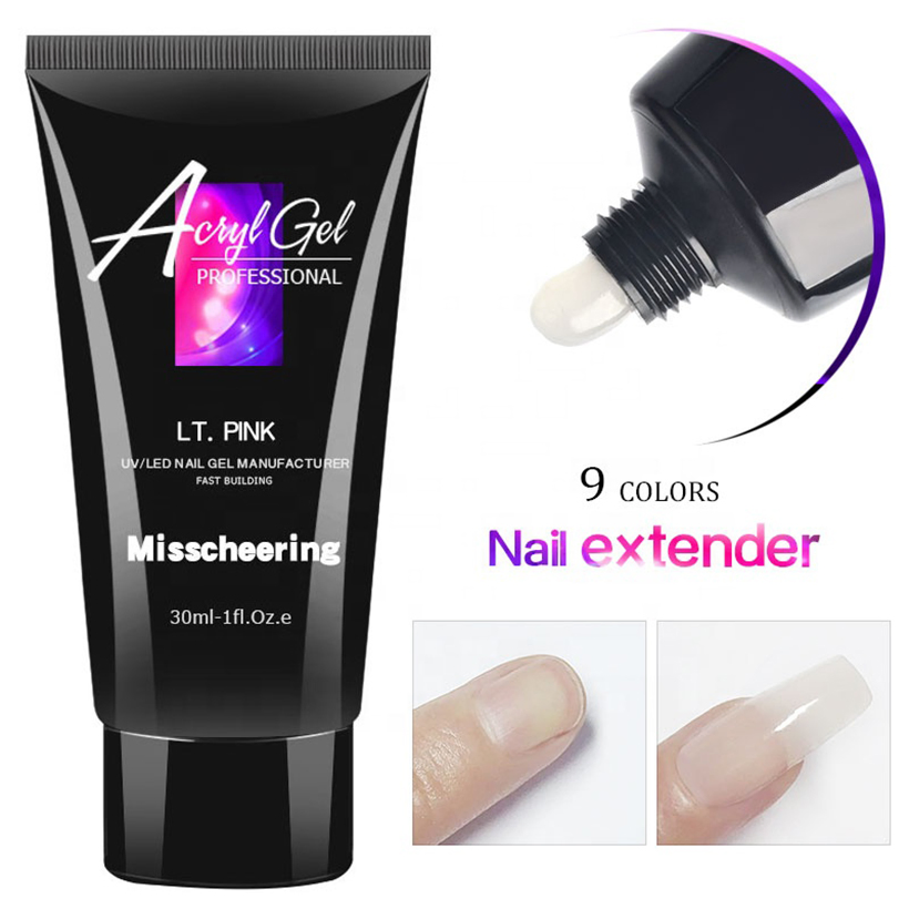 Wholesale Hot Selling 9PCS Nail Poly Gel Kit for Nail Tips Extension