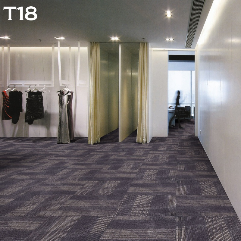 Premium 50cm X 50cm Poe Backing Office Floor Decoration Carpet Tile with 4.0mm Pile