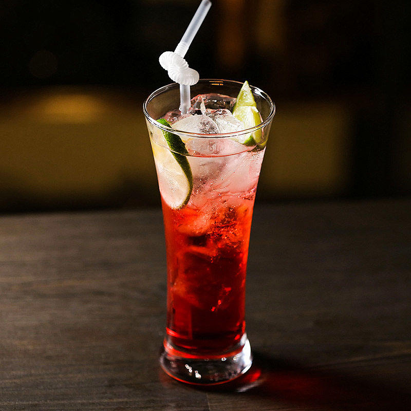 High Quality Juice Drinking Glass Trumpet Shaped Bar Glass Cups Plastic Highball Glass