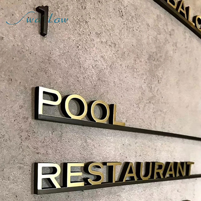 China Stainless Steel Door Plate Wholesale, Hotel Door Room Number