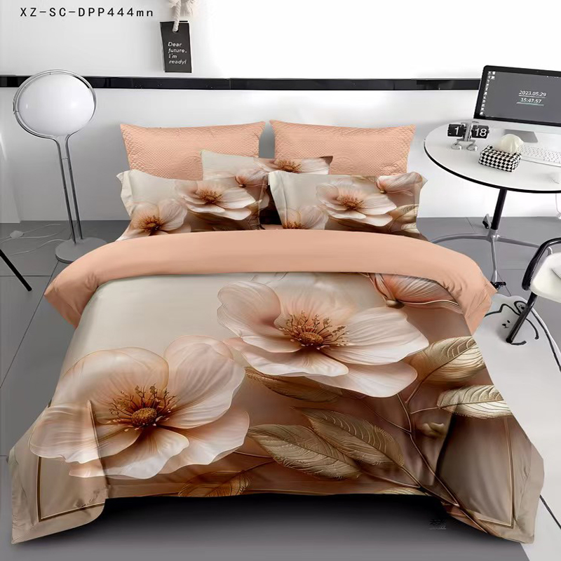 5D Digital Printed Bed in a Bag with Flat Sheet Twin/Queen/King Sizes