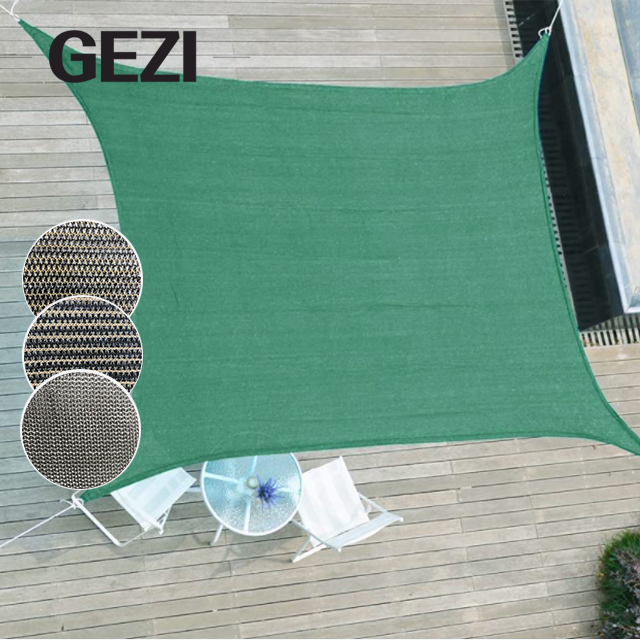 Gezi 55% 7FT X 10FT (about 2.0m) Sunshade Cloth Cover Mesh UV Protection Net for Garden Flower Plant Greenhouse, Black, Green Shade Net Factory