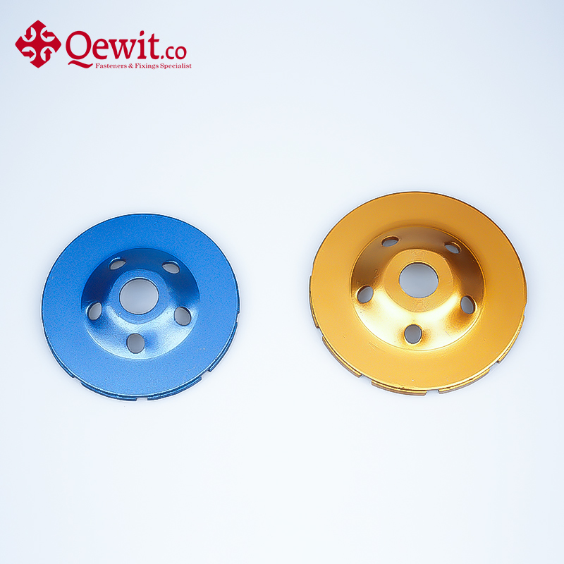 Durable Black Double Row Diamond Cup Wheel for Metal Finishing