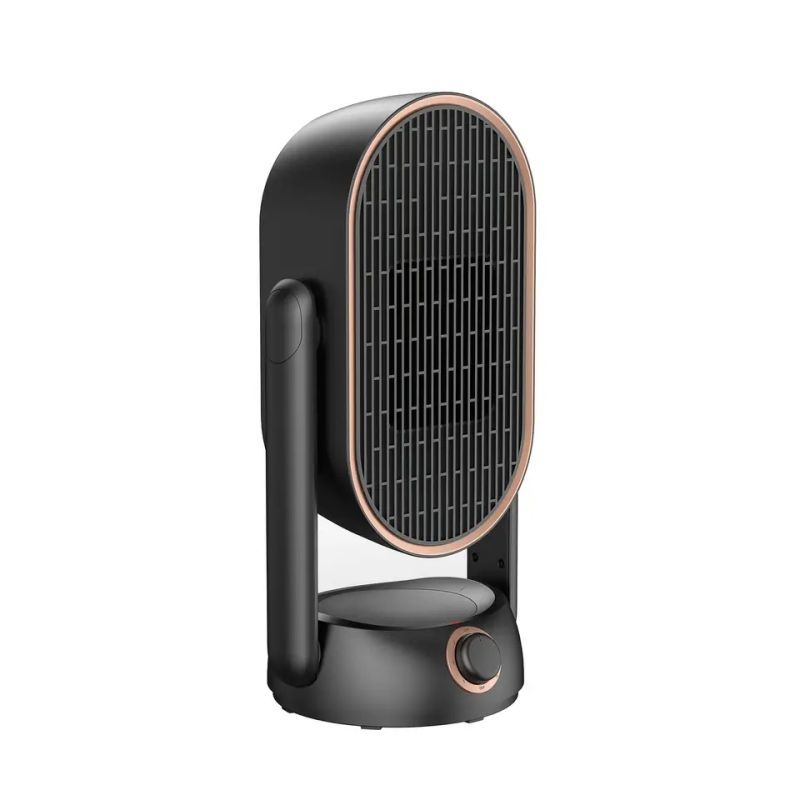 Household Portable Mini Low-Noise Electric Stand Fan Heater, Space PTC Ceramic Heater for Winter