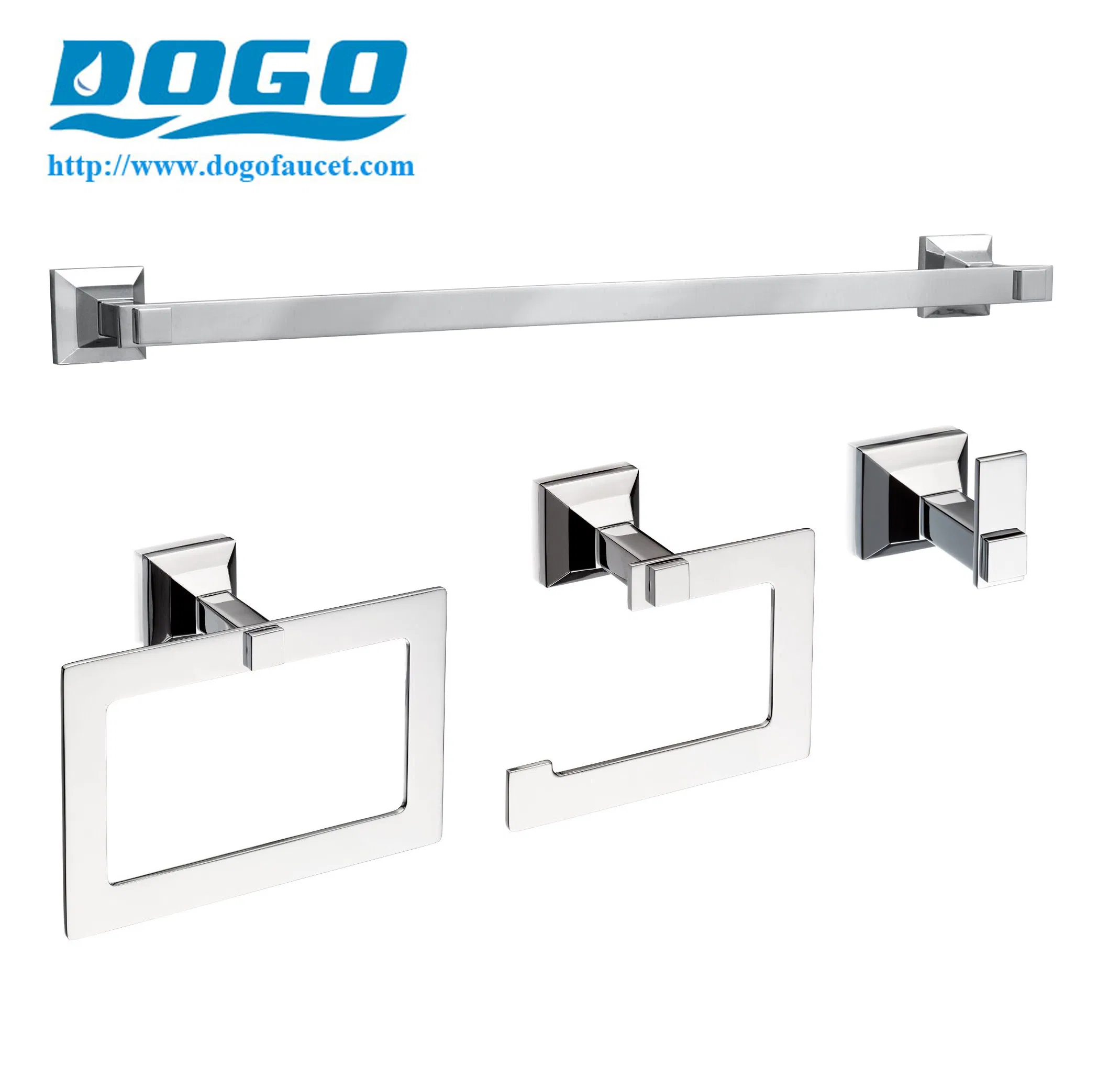 Набор аксессуаров для ванной из латуни DoGo (5 предметов)