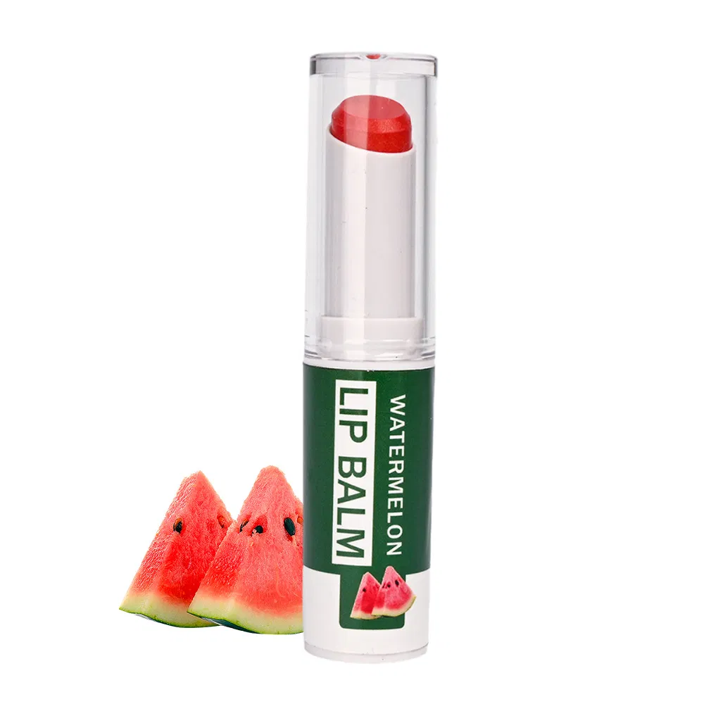Hot Selling Pure Natural Color Changing Watermelon Honey Coconut Moisturizing Fruit Lip Balm