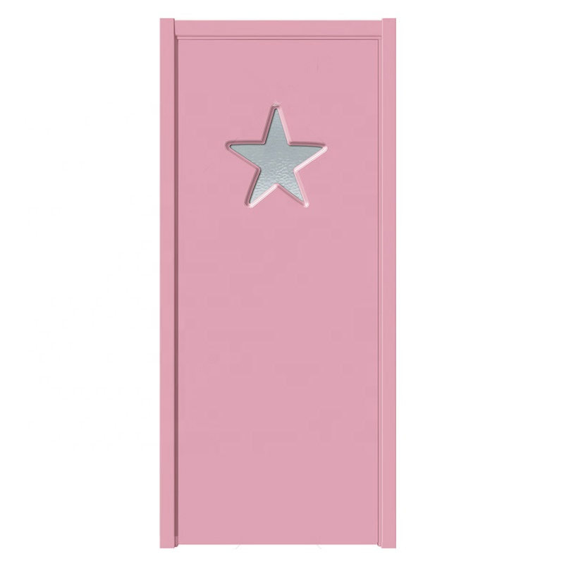 School Glass Wood Door Children Hospital Wooden Entry Room Doors in Foshan