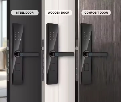 BLE Digital Touch Electronic Smart Door Locks Waterproof Outdoor Smart Lock with Fingerprint