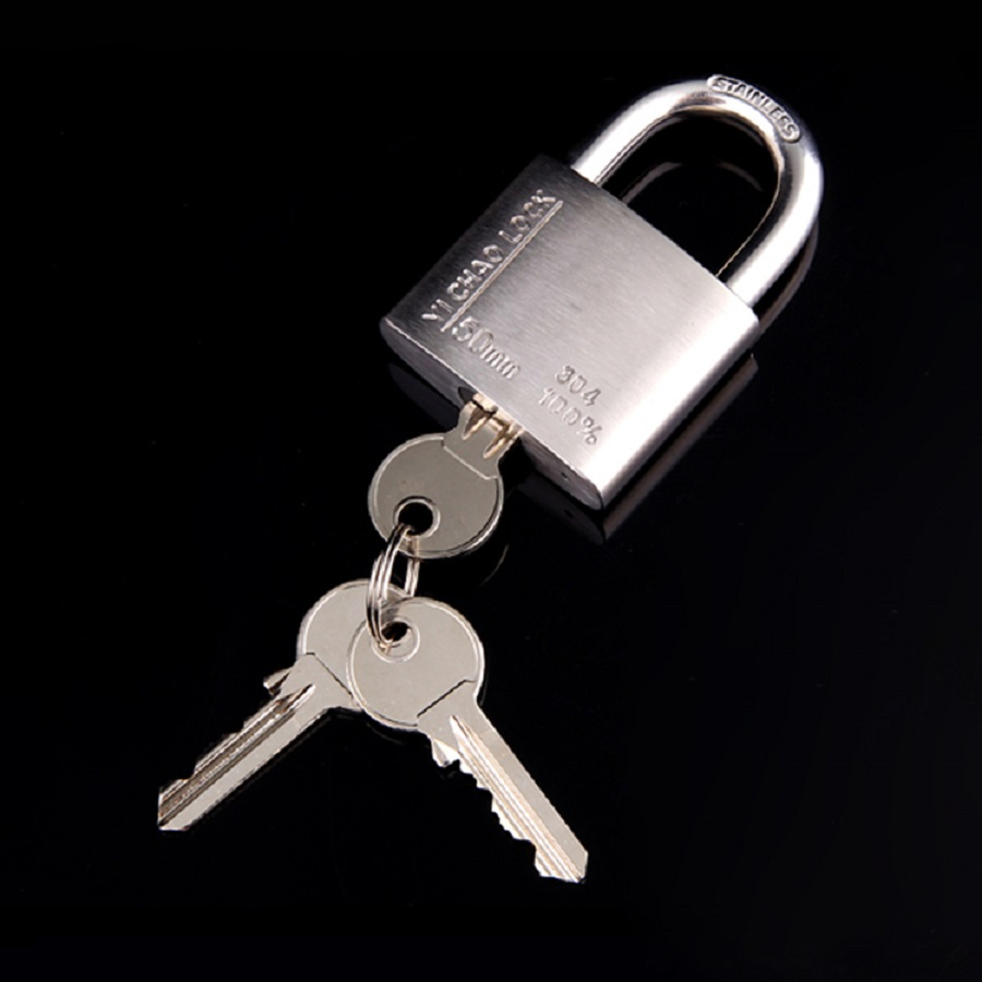 304 Stainless Steel Padlock Short Beam Anti-Theft Outdoor Household Padlock