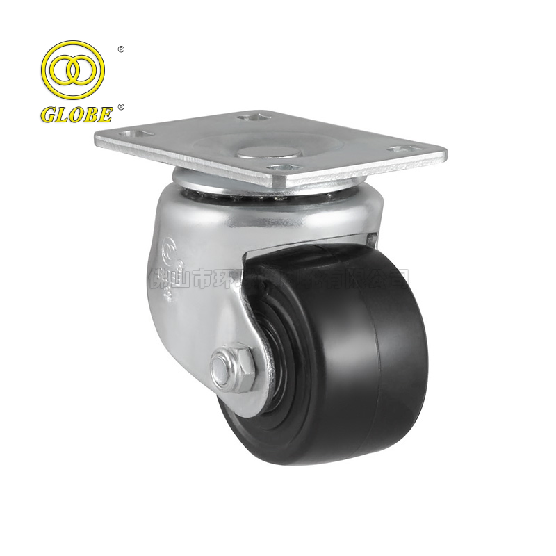 75mm PU/TPR/Nylon Trolley Furniture Equipment Top Plate Fix Caster Wheel