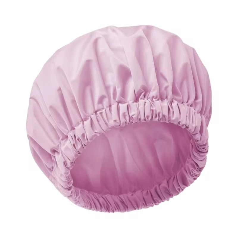 Promotional Spot Supply Reusable Washable Elastic Waterproof Shower Caps