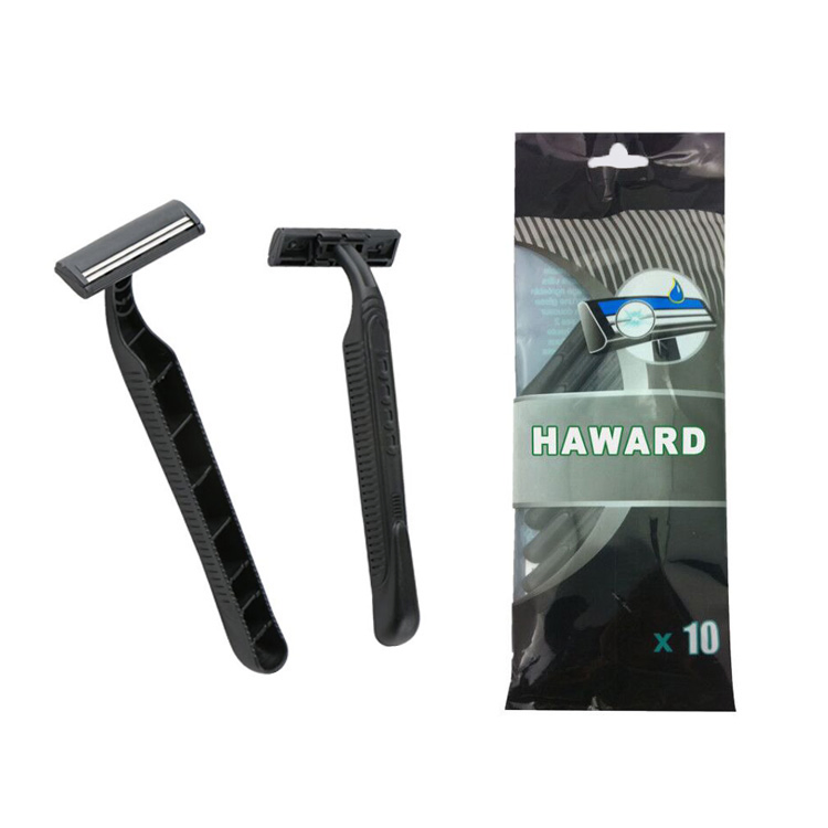 D211 Stainless Steel Blade with Long Plastic Handle Hotel Disposable Razor