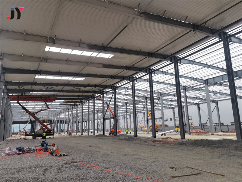 Hot Rolled Welded Steel H Beams Columns Strong Frame Warehouse Workshop for Customization