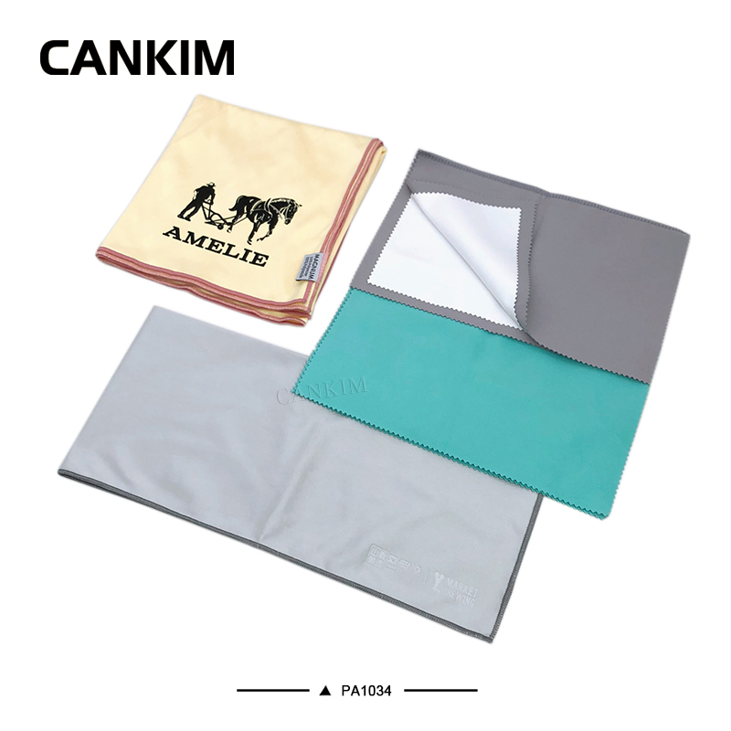 Newly Designed Page-Style Eye Glasses Cleaning Cloth Gold Polishing Cloth Polishing Cloth for Jewelry with Logo