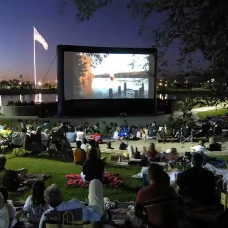 Factory sale inflatable movie screen outdoor inflatable screen projection screen for sales
