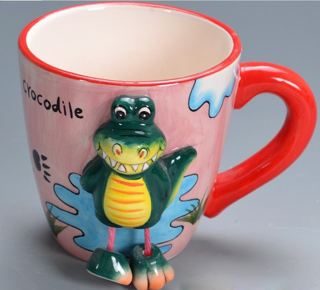 3D Animal Cartoon Shape Ceramic 210-300ml Coffee Mug
