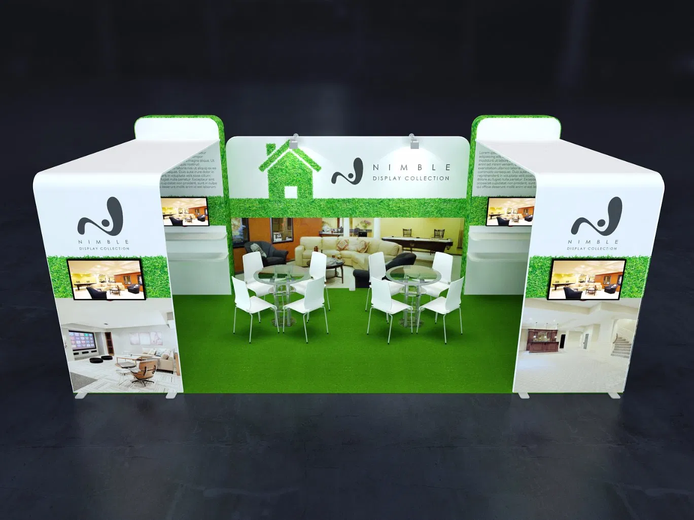 20FT*20FT Tension Fabric Portable Ez Wave Exhibition Display Booth