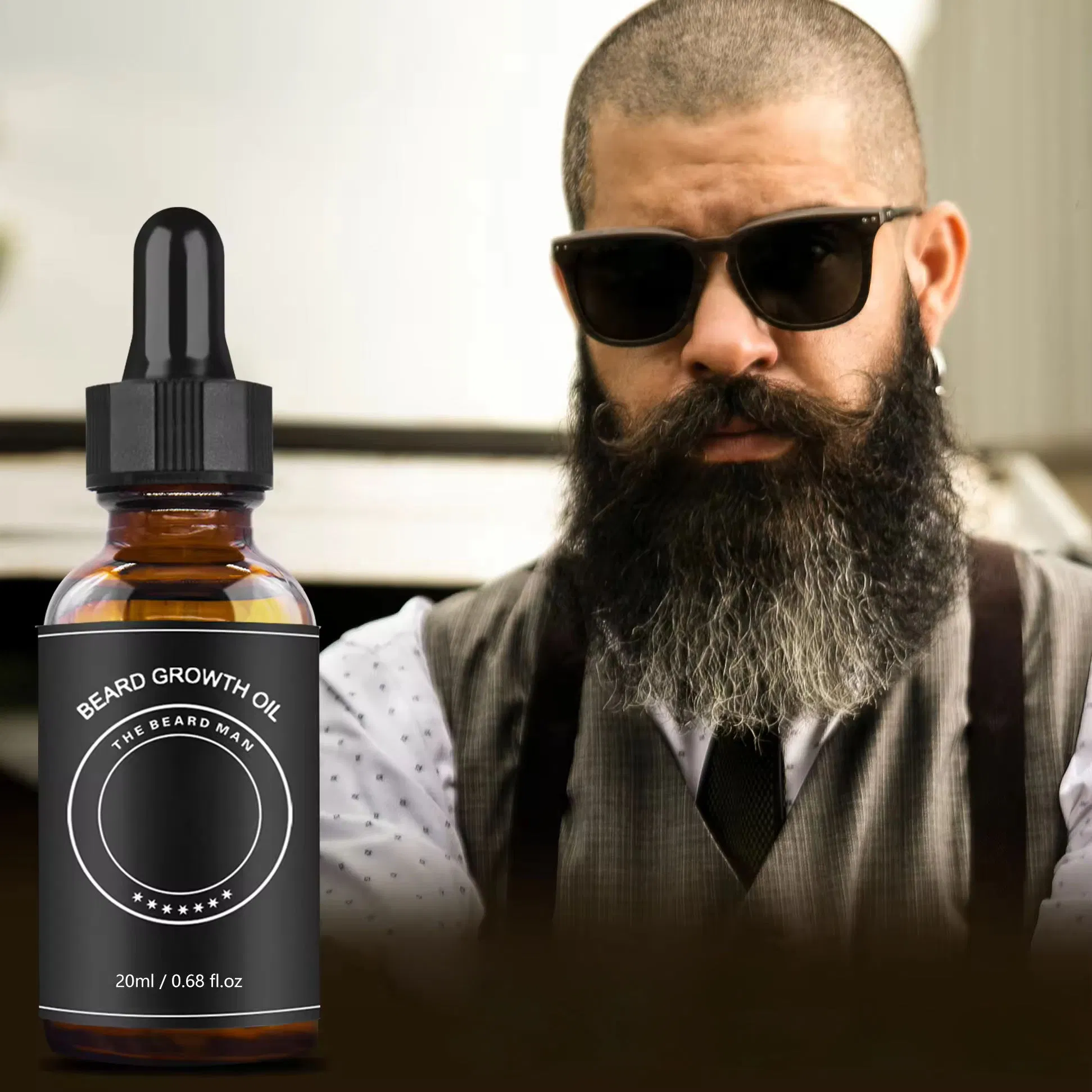 Softening Moisturizing Argan & Jojoba Oils Beard Oil for Men