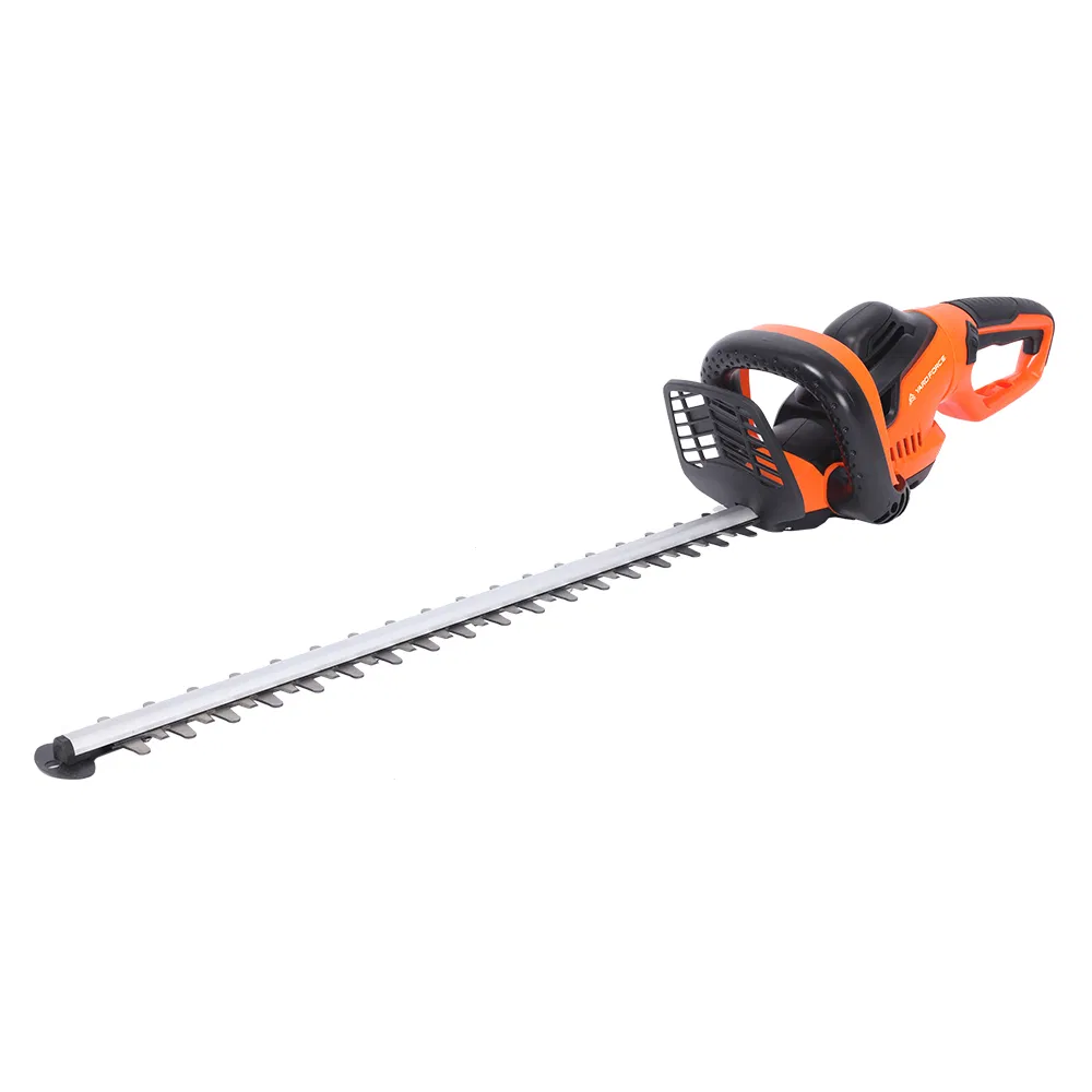 Yard Force 600W Professional Hedge Trimmer, 61cm Laser-Cut Blade & Dual Safety Switch, 55cm Cutting, Electrical Brake & Rotating Handle for Precision Gardening