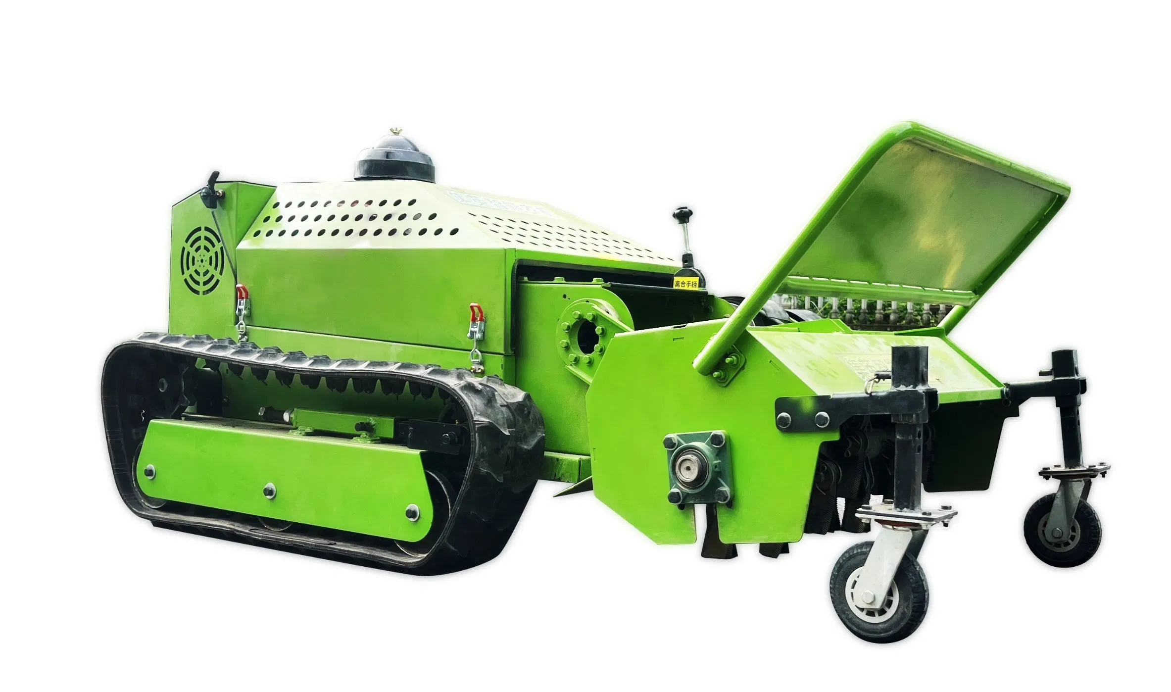 Электрический гусеничный газонокосилка 4GY-800CA с дистанционным управлением