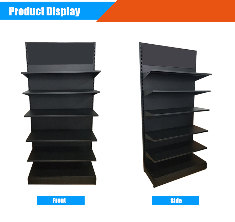 Custom Metal Single Side Multi Layered Product Shelves for Supermarket