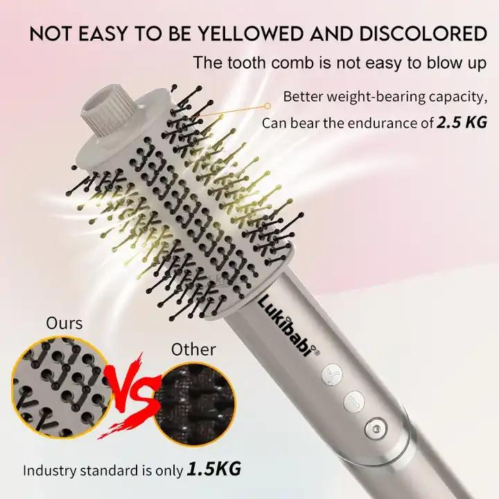 8 in 1 Hair Dryer Brush Curler Hair Straightener Comb Negative Ion Foldable High Speed BLDC Hair Blow Brush Dryer